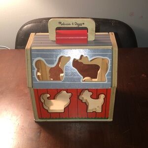 Melissa & Doug Wooden Farm Animal Shape Sorter ⭐️Note See Description⭐️